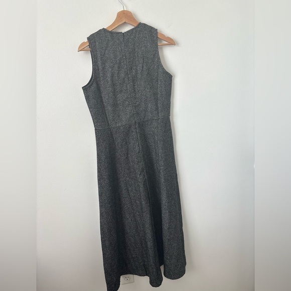 NWT - Daintti Plaid Bow Midi Dress – Black/Grey – Size M - Picture 4 of 4